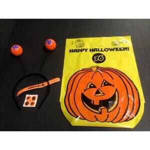 Union 76 Vintage Happy Halloween Bag Gas Station Promo Rare Sticker Bundle 927A